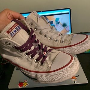 Women’s White Converse Mid
